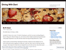 Tablet Screenshot of diningwithdani.com